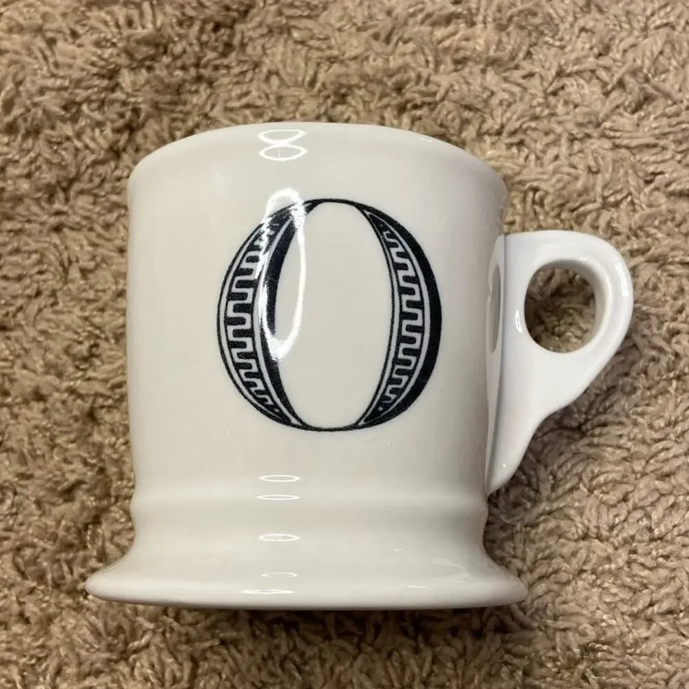 Anthropologie Monogram Mug Cup Letter O